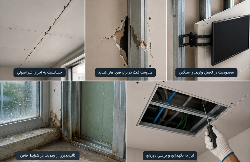 معایب پروفیل کنافی